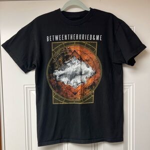 Between The Buried And Me Black Graphic Band T-Shirt 21 Anniversary Tour